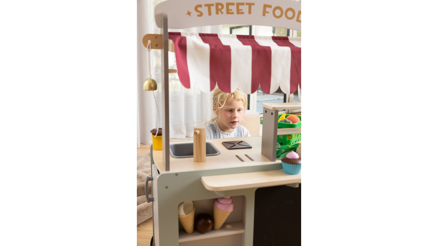 Street Food Wagen Holz 26 Teile